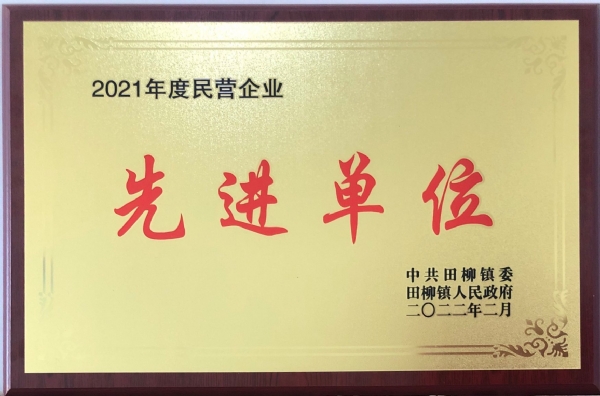 2021年度民營企業(yè)先進(jìn)單位